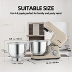 1pc,5Qt Tilt-Head Electric Stand Mixer