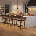 2PCS Counter Height Bar Stools Set