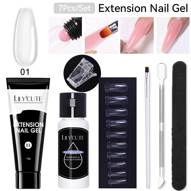 7Pcs/Set  Quick Nail Gel