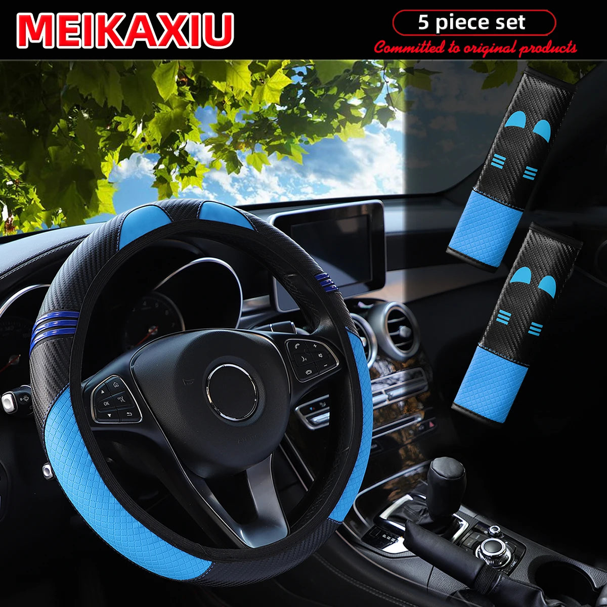 3/ 5 Set  Accessories - Steering Wheel Cover