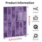 Purple self-adhesive wall tile/6.7x9 inches