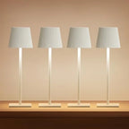 (4) Cordless Lamps,  Rechargeable Battery, Touch Control
