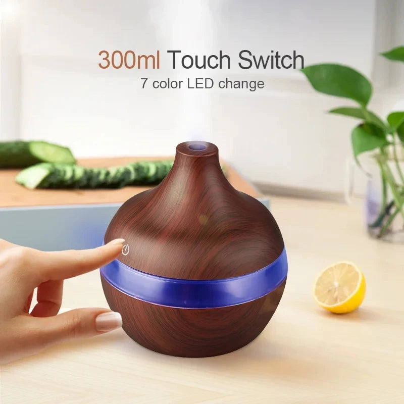 Electric Aroma Air Diffuser, Wood