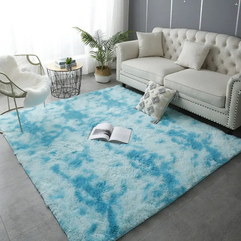 Tie-dye Plush Carpet