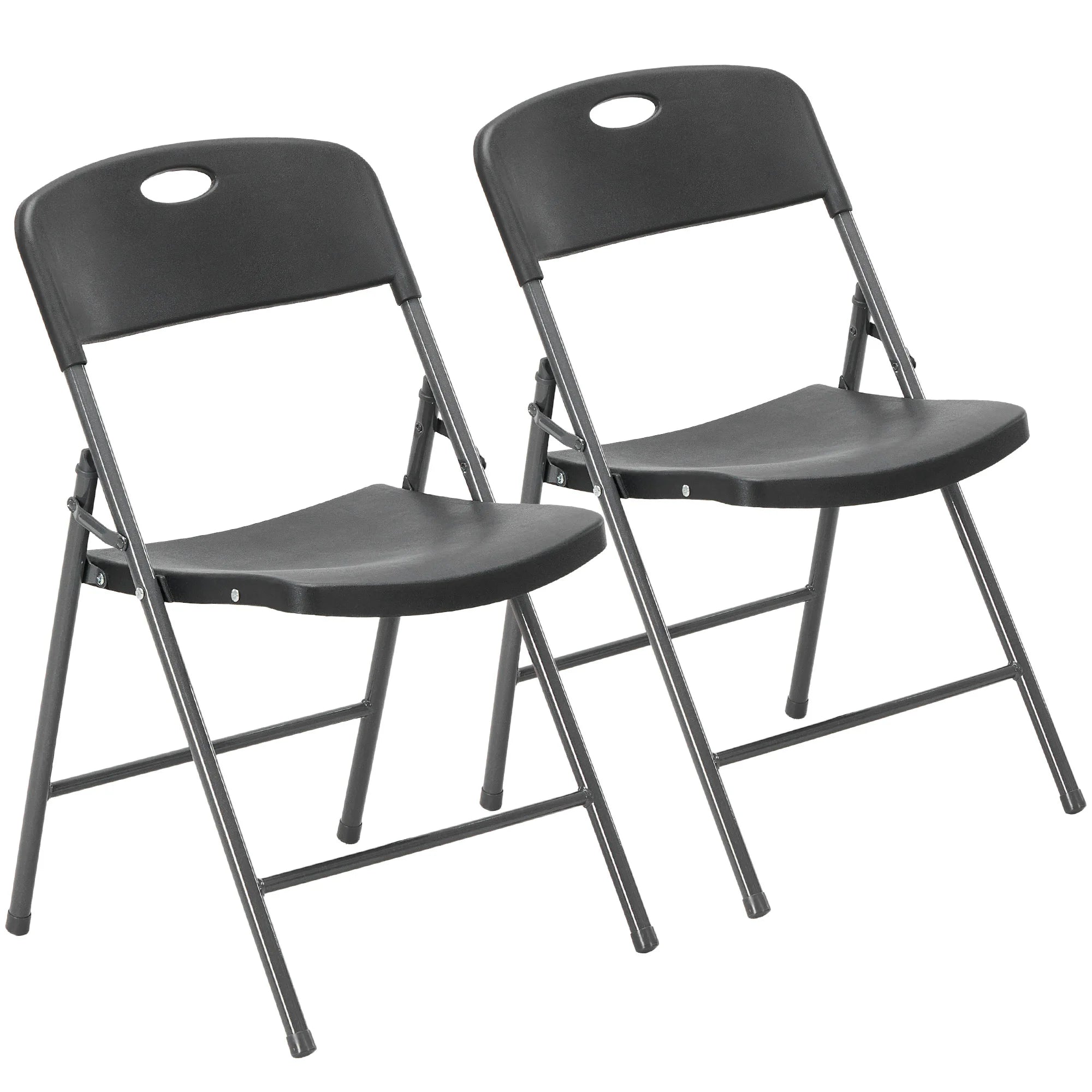 2/4/6 Pack Plastic Stackable Folding Chairs