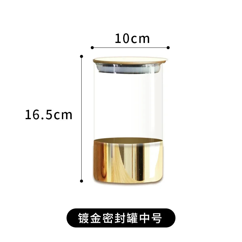 Golden Glass Sealed Storage