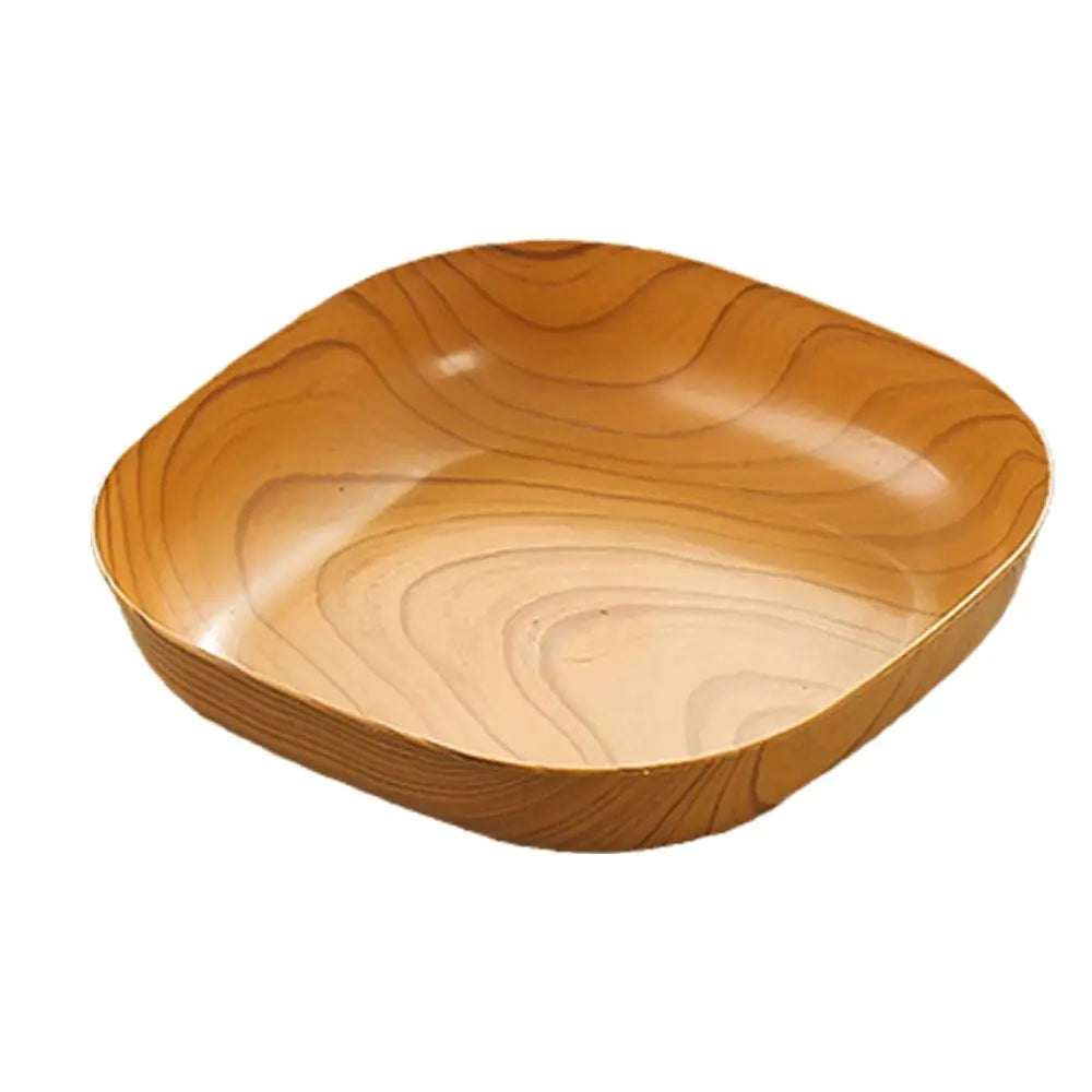 Imitation Wood Grain Square Plate