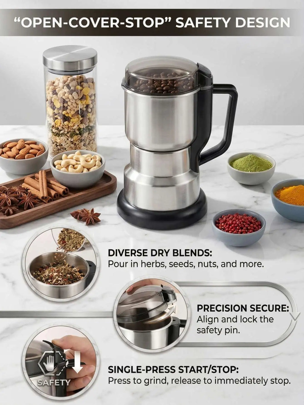 Multi-functional Electric Grinder