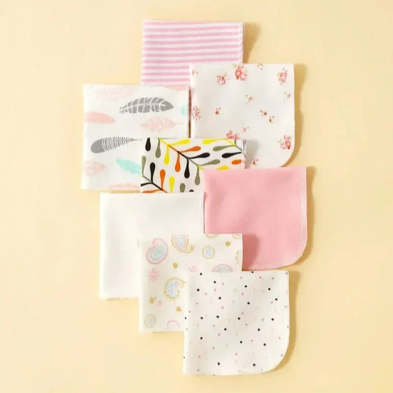 5/8 Pcs Cotton Newborn Baby Towels Set
