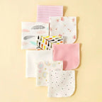 5/8 Pcs Cotton Newborn Baby Towels Set