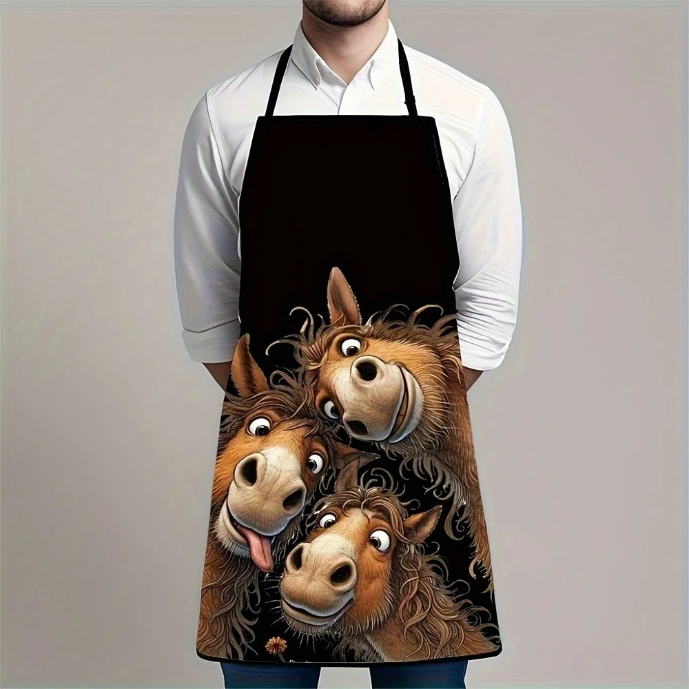 Apron with Horse Design