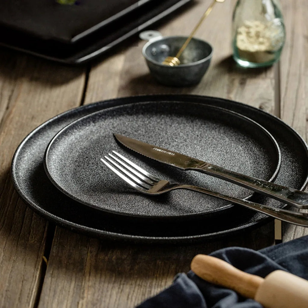 Ceramic Black Plates