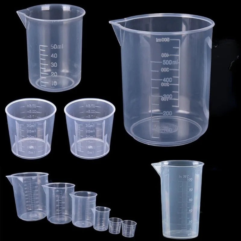 6Pcs/set Plastic Graduated Measuring Cup