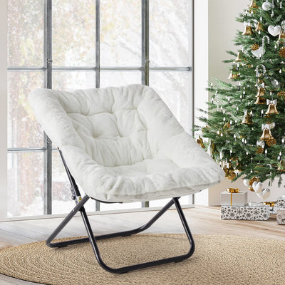 28IN  Saucer Chairs / Faux Fur