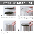 13 Gallon Touchless Motion Sensor Trash Bin