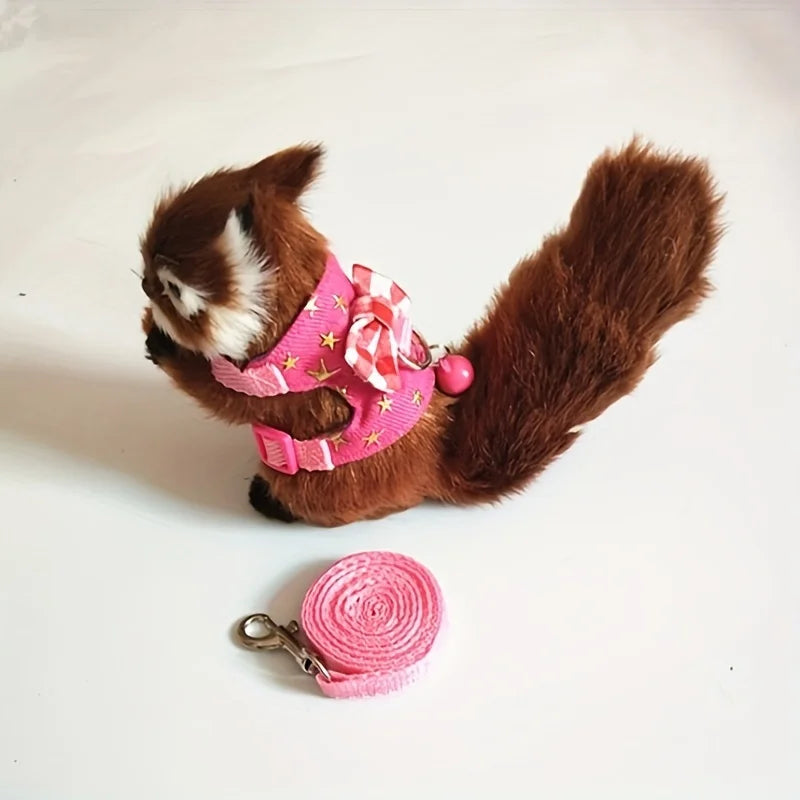 2pcs/set Hamster Harness / Leash Walking Set