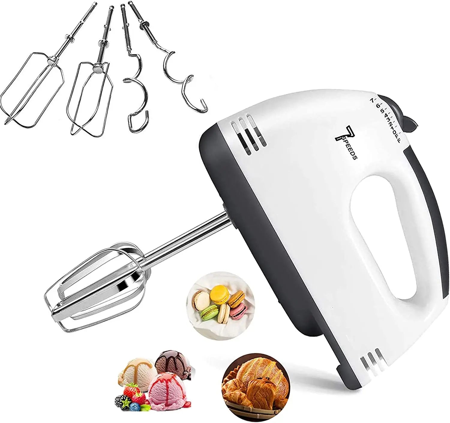 Electric Hand Mixer with 7 Speeds