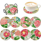 8pcs Diamond Coasters/ Holder Kits