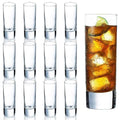 12  Clear Heavy Shot Glasses, 2 oz