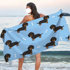 Dachshund Beach Towel