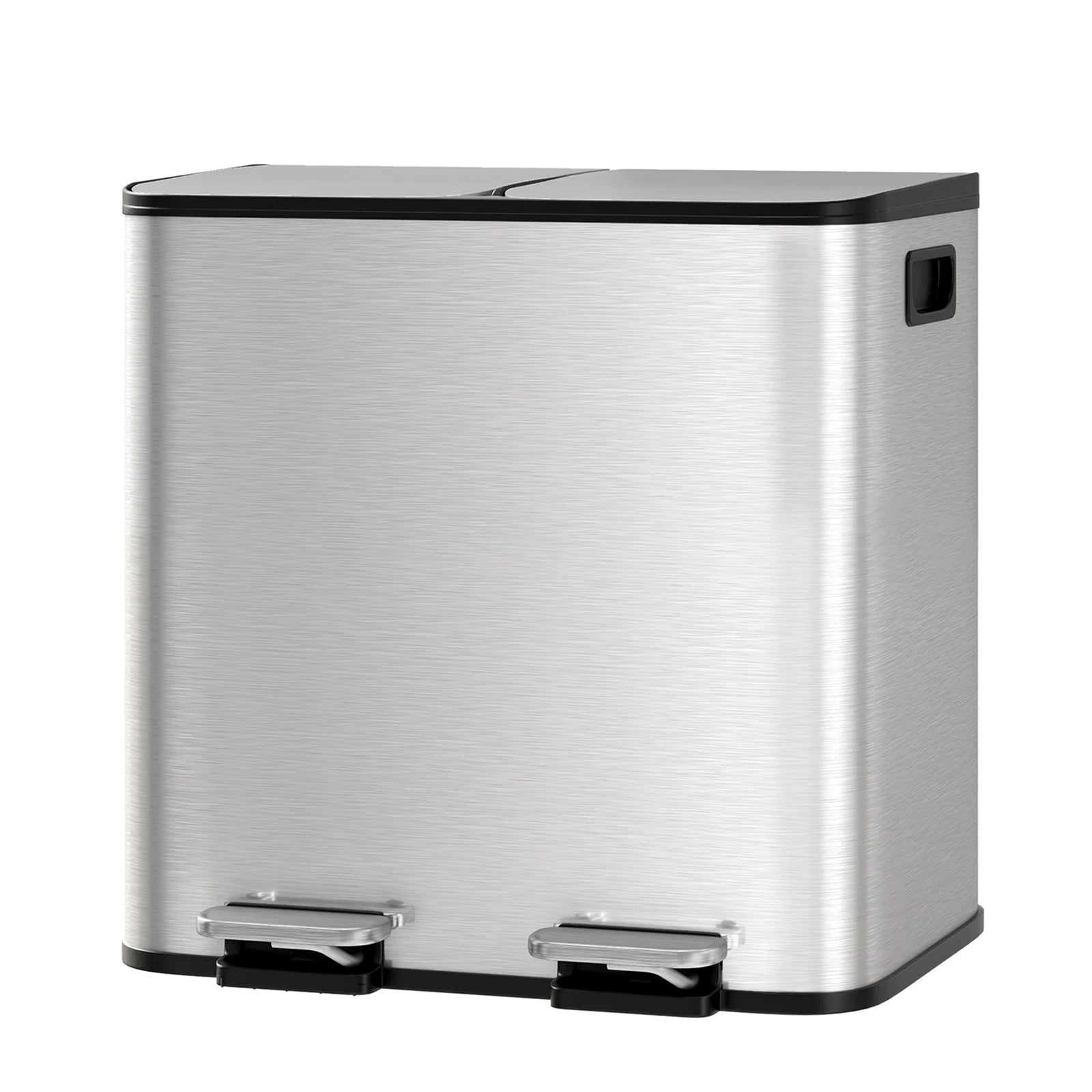 Dual Compartment Kitchen Trash Can, 30L (2 x 15L)