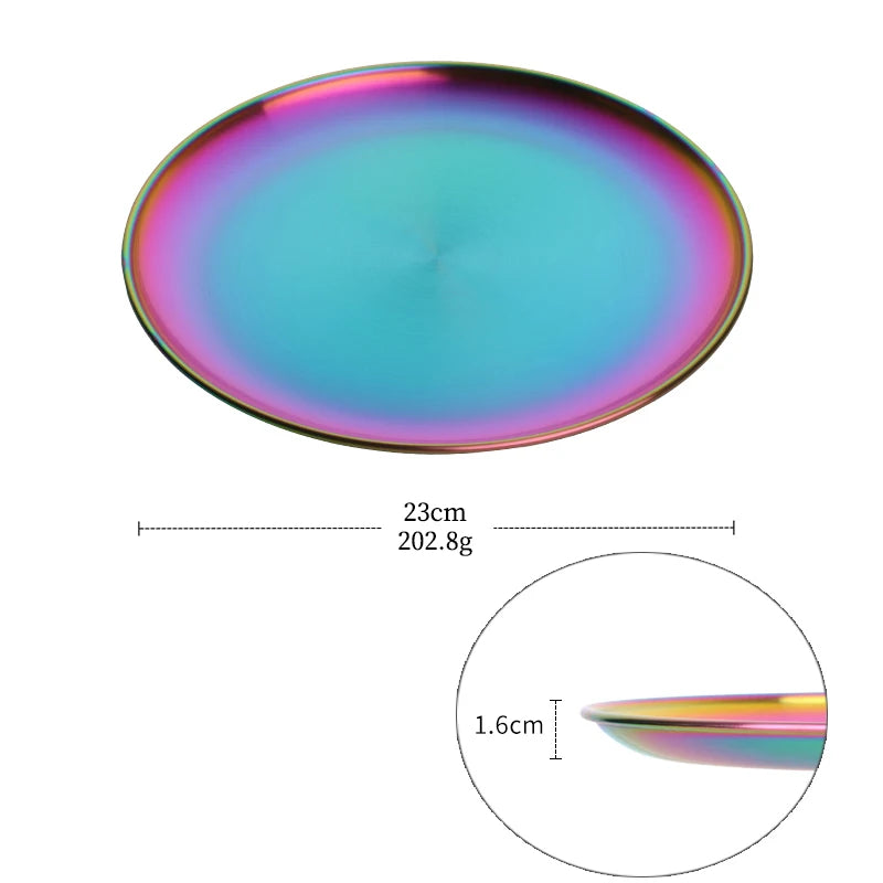 Stainless Steel Dinner Plates