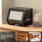 Bucket cabinet, storage can be stacked