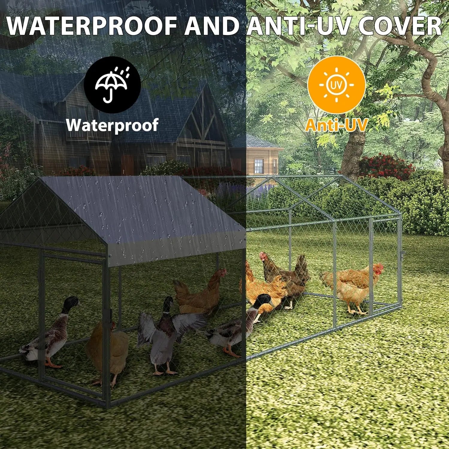 120"x40"x40" Large Walk-in Metal Cage