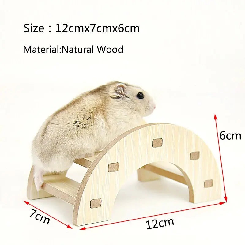 1pc Wooden House Desk Platform Stand