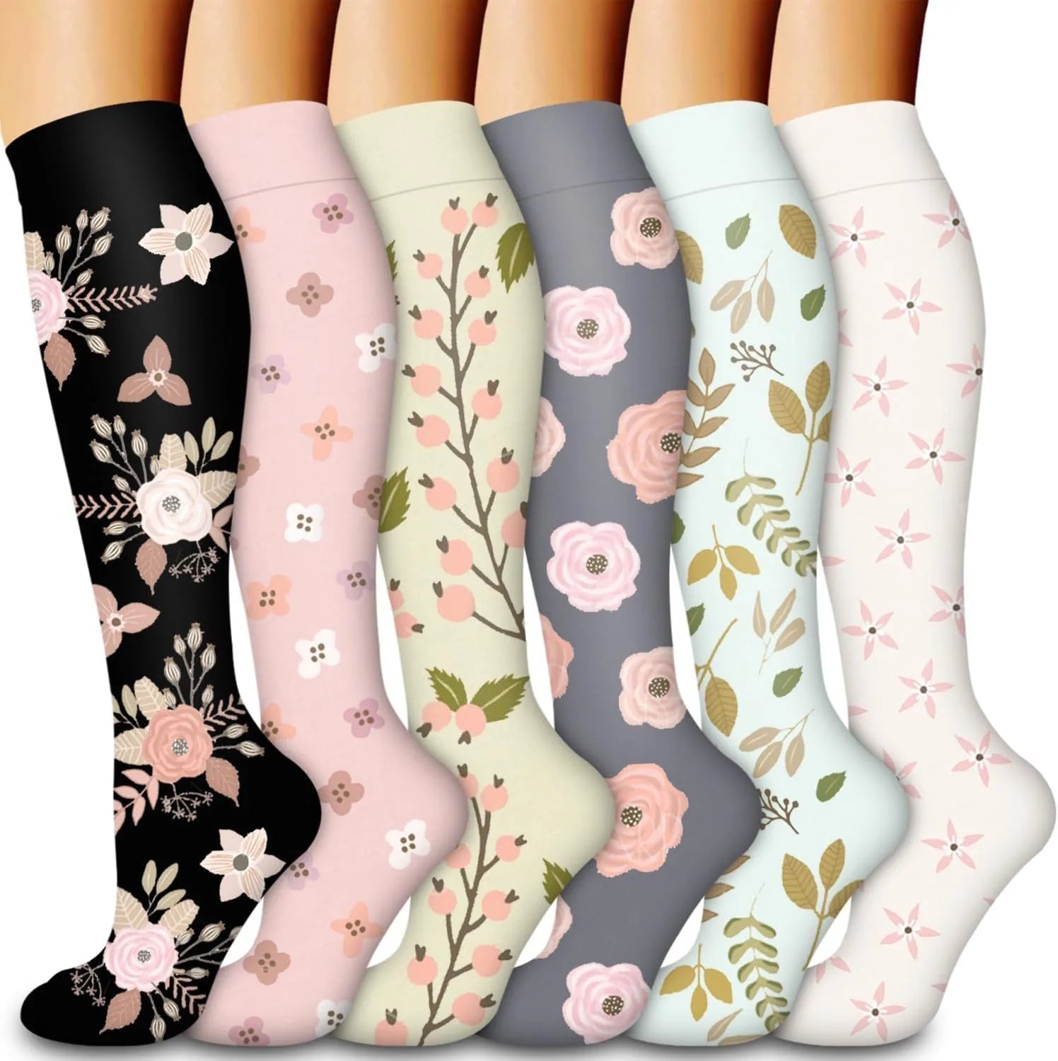 6 pairs of Compression Socks