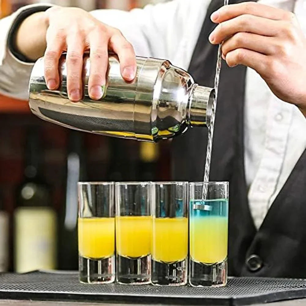 12  Clear Heavy Shot Glasses, 2 oz
