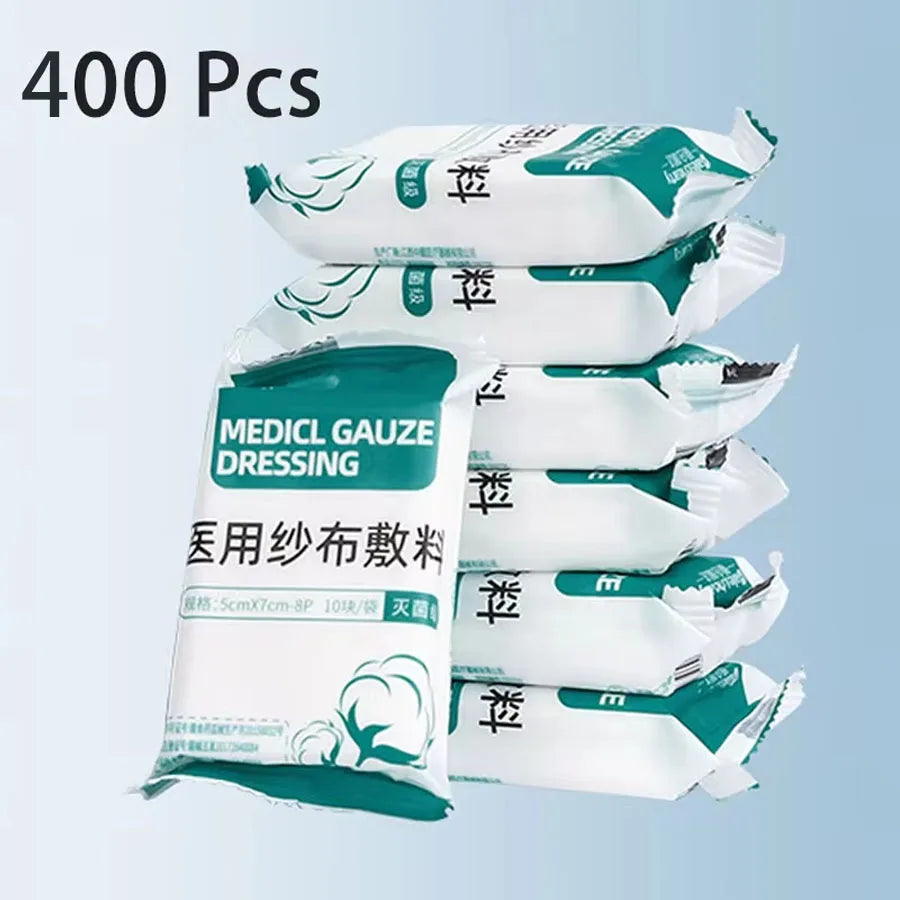 10/400pcs Sterile Medical Gauze