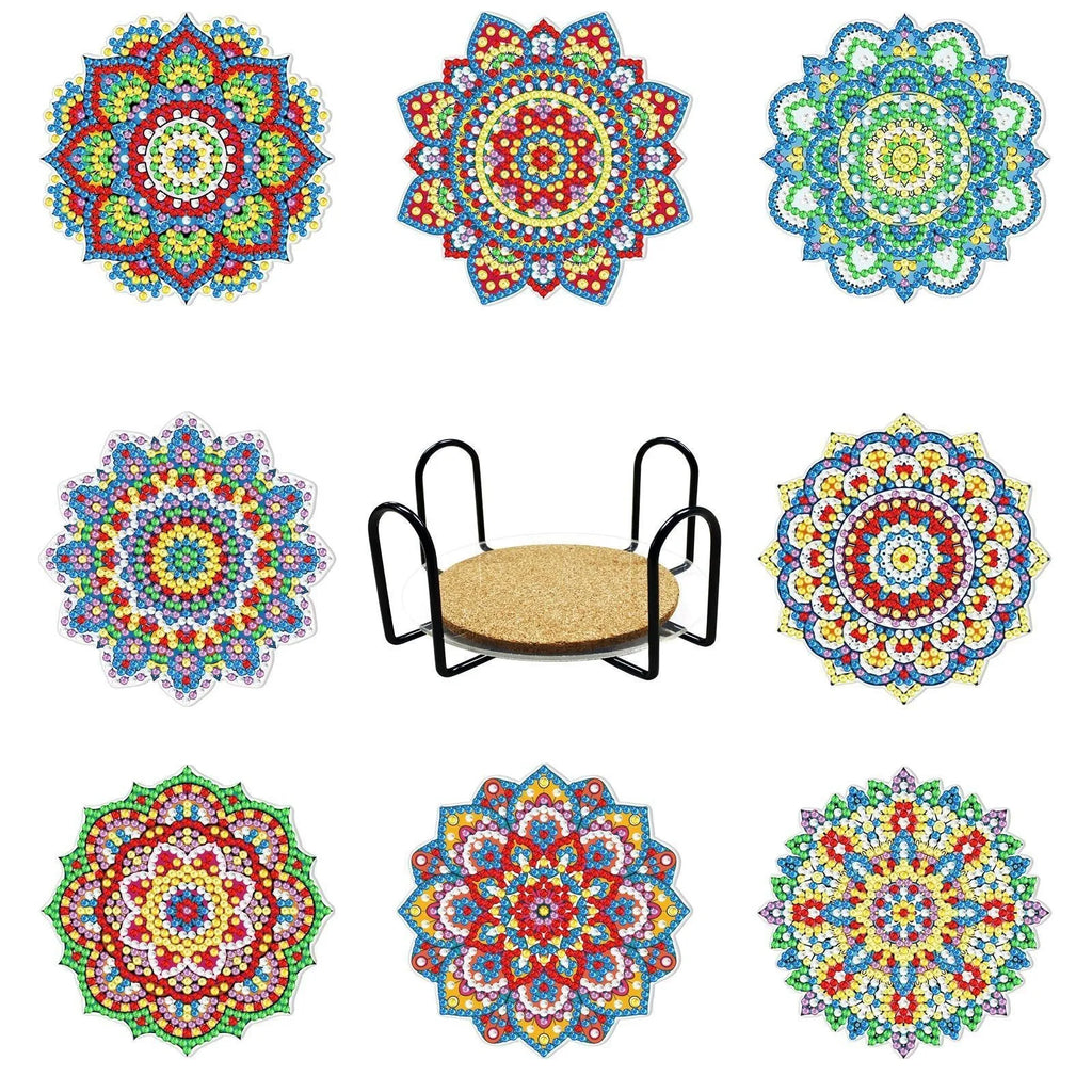 8pc/sets Diamond Painting Coasters