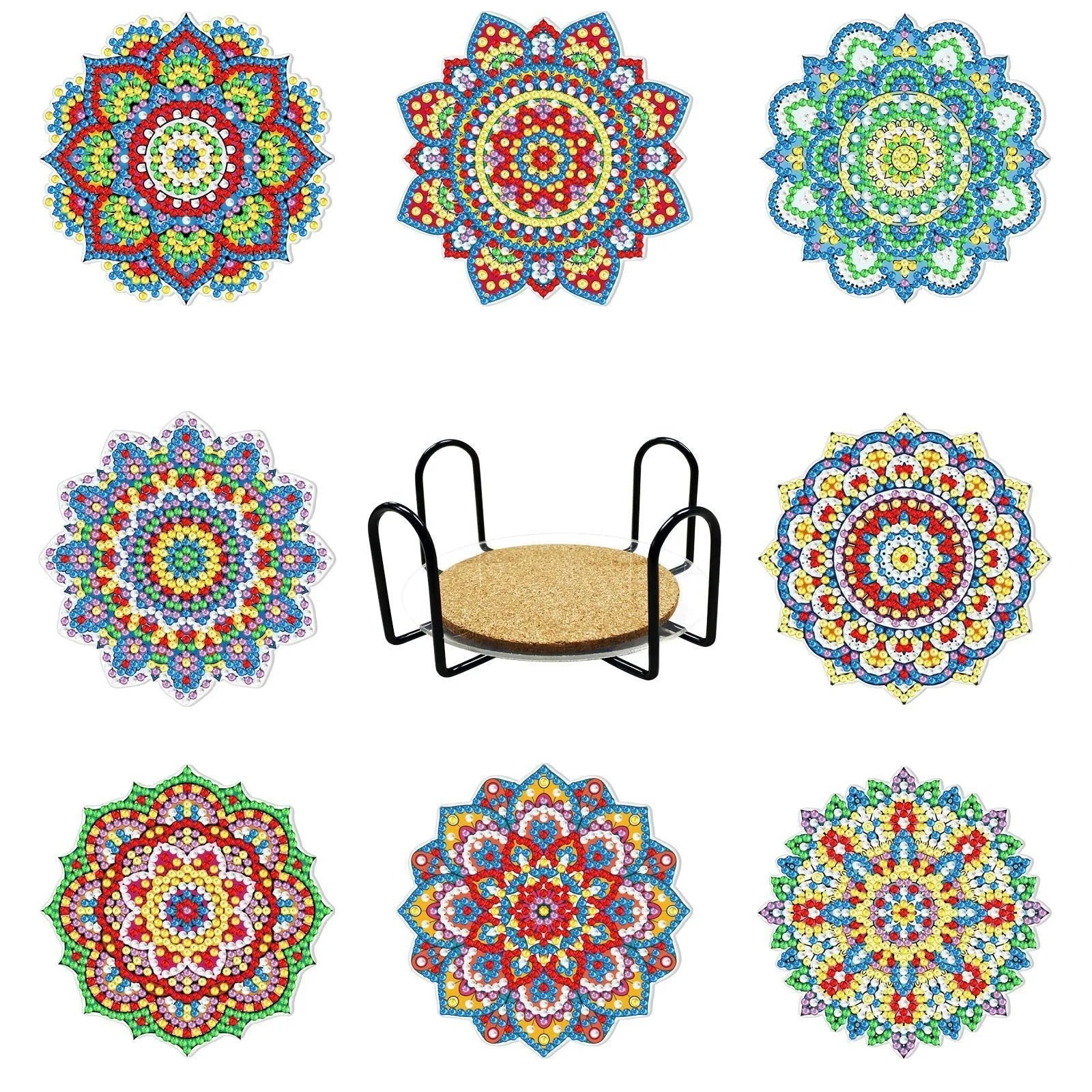 8pc/sets Diamond Painting Coasters