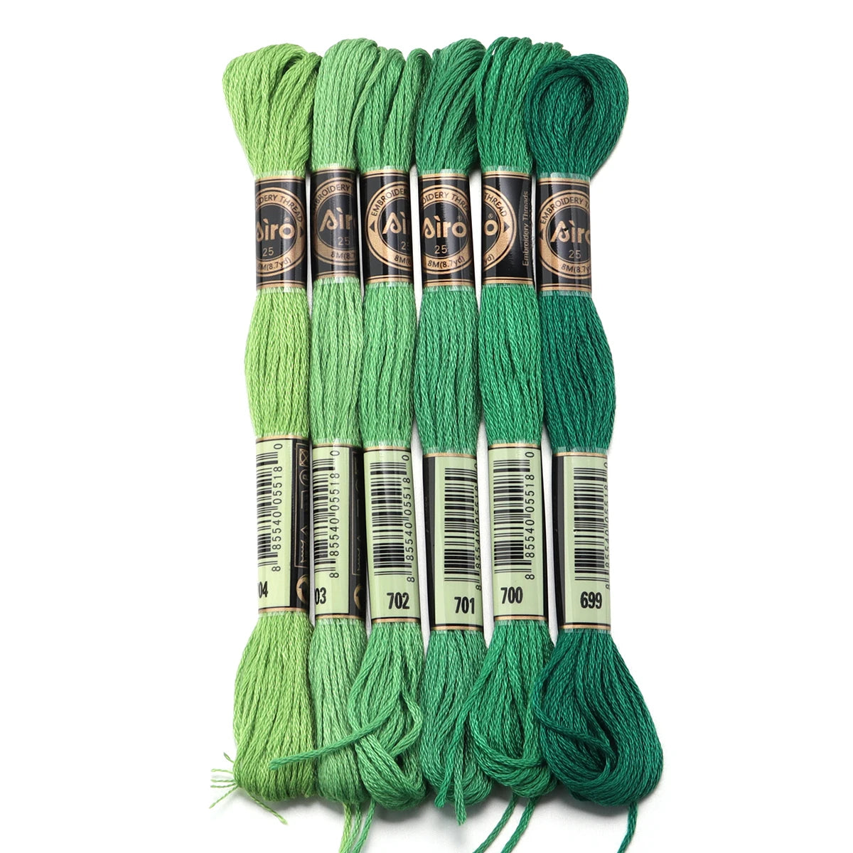 6pcs/lot Colorful Polyester Embroidery Thread