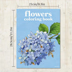 Adult Flower Coloring Book