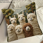 Alpaca Embroidery Pillowcase
