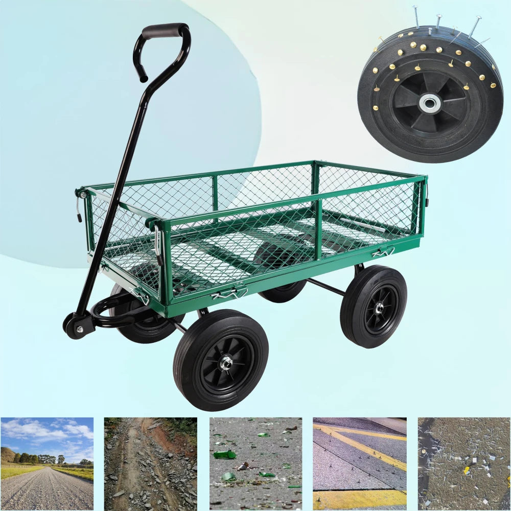 Solid wheels Cart