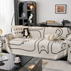 Chenille Anti-cat Scratch Sofa Cover Blanket