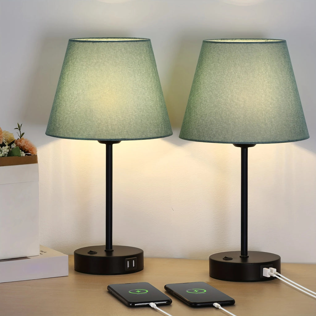 Table Lamps(2)/ Charging Ports