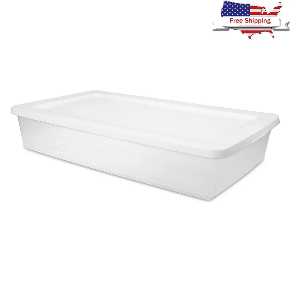 Plastic 41 Qt Stackable Container with Lid