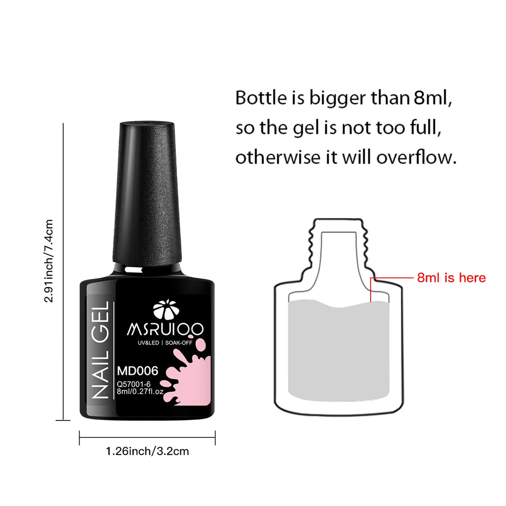 7pc Nail Gel Polish Set