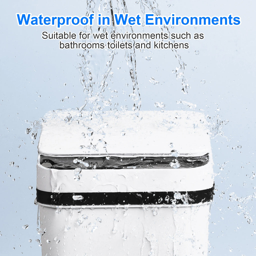 2- 12L Bathroom Automatic Trash Cans/ Touchless