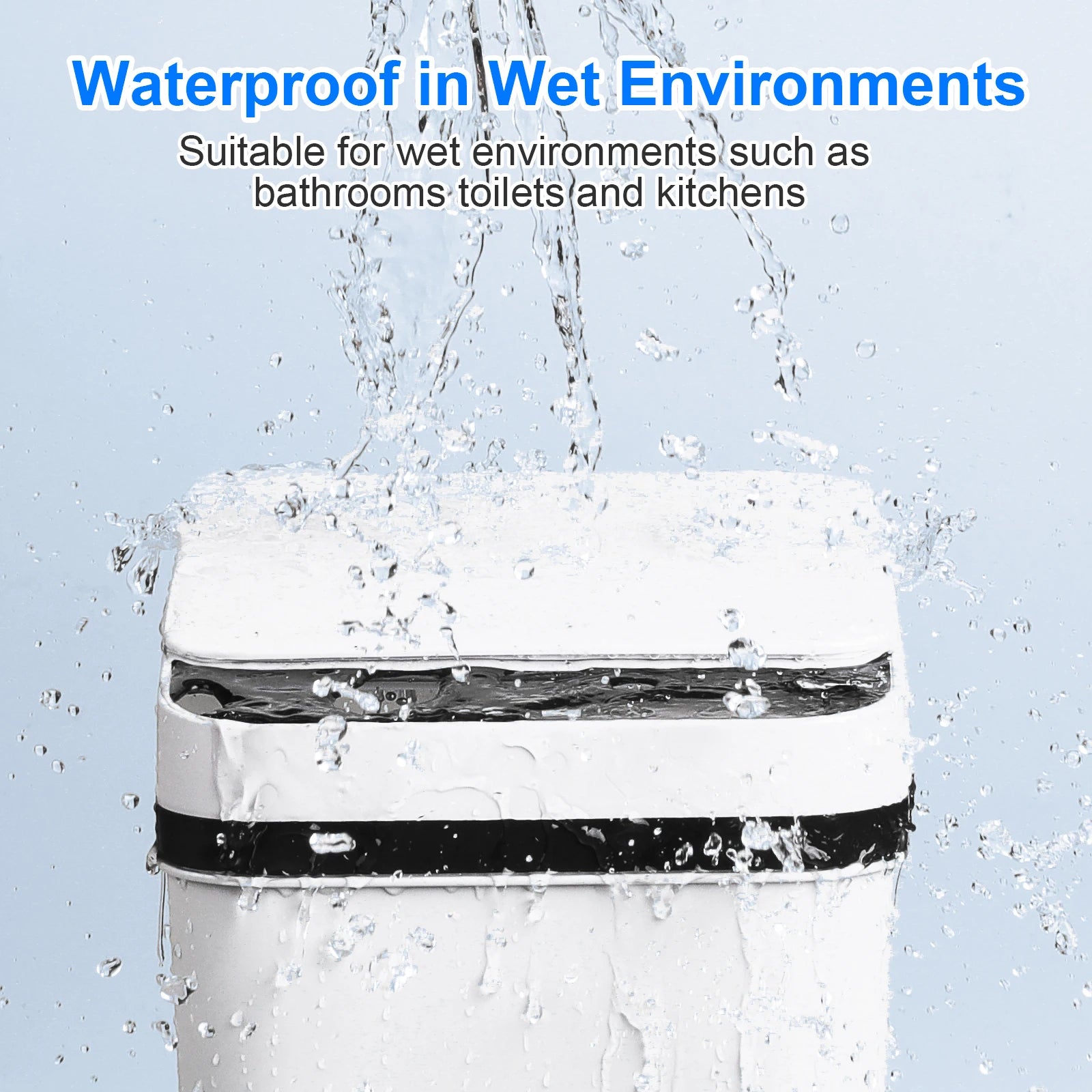 2- 12L Bathroom Automatic Trash Cans/ Touchless