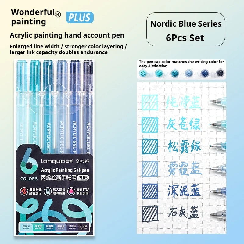 6/24/36/54/72/90 Colors Acrylic Painting Pens