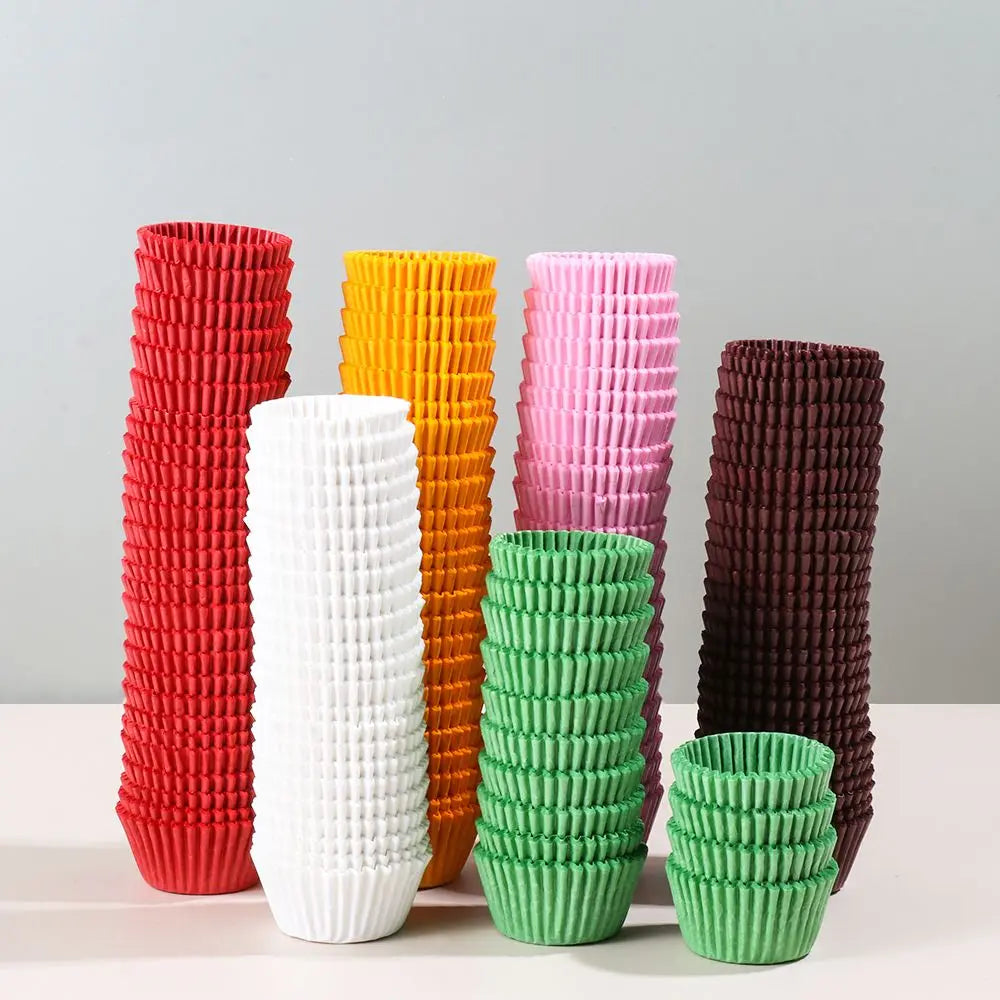 500/1000pcs  Paper Mini Cupcake Cups