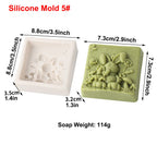 Rabbit Silicone Mold Bunny with Flower