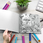 Mushroom World Coloring Book