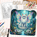 FAIRY CATS Coloring Book