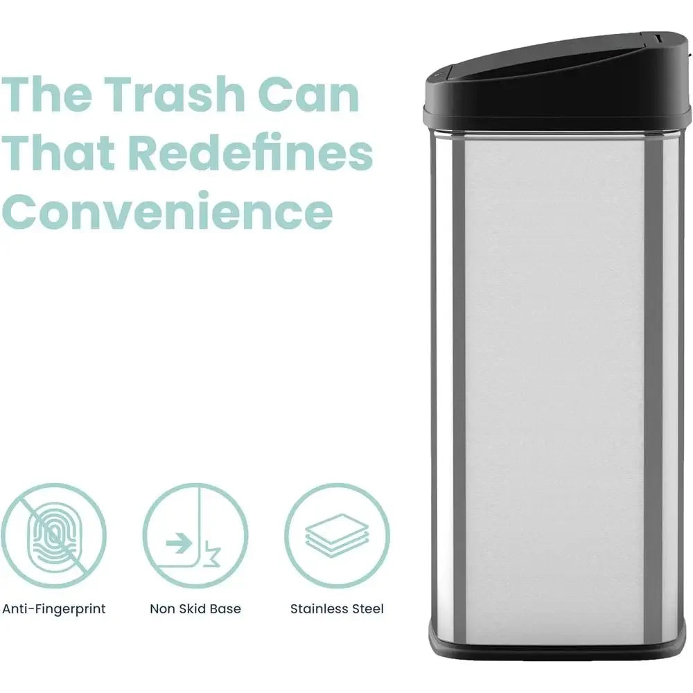 13 Gallon Touchless Motion Sensor Trash Bin